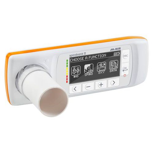 Espirômetro eletrônico - Spirobank II Smart - MIR - Medical International Research - portátil / com monitor de SpO2 / com transdutor turbina