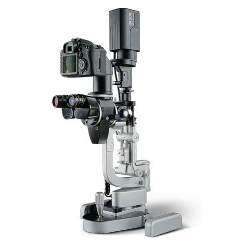 Lâmpada de fenda digital - BX 900 - Haag-Streit Surgical - de mesa