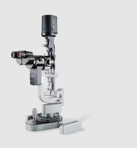 Lâmpada de fenda digital - BP 900 - Haag-Streit Surgical - de mesa
