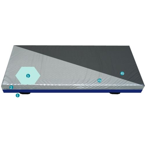 Colchão para cama hospitalar - Favusan® - Moltoplast healthcare - em espuma / de pressão alternada / 90x200 cm