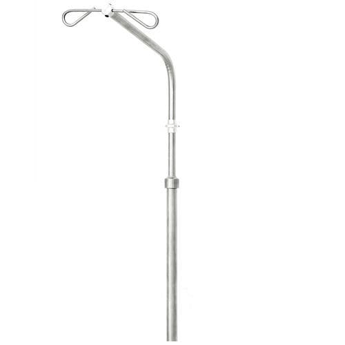 Suporte para soro para trilho - IV1000880 - MTH Medical GmbH - 2 ganchos / telescópico / em inox