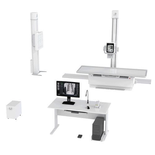 Sistema de radiografia digital - PLD5600 - Nanjing Perlove Medical Equipment - para radiografia geral / com mesa / com bucky de piso