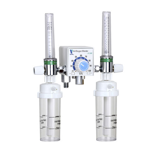 Misturador de gases médico-hospitalar - KY-20B - Ningbo David Medical Device - de oxigênio / de ar / com dois tubos fluxométricos