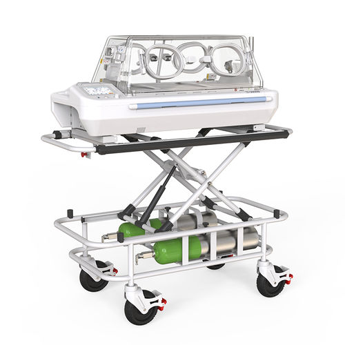 Incubadora neonatal de transporte - TI-3000B - Ningbo David Medical Device - com rodízios / com altura regulável / com touch screen