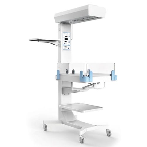 Berço aquecido neonatal com lâmpada para fototerapia - FXQ3 - Heal Force - com rodízios / com alarme / com temporizador Apgar
