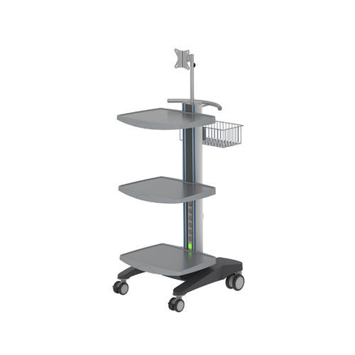Carrinho hospitalar - T5-H3 - NORAV Medical - para ECG / de transporte / em alumínio