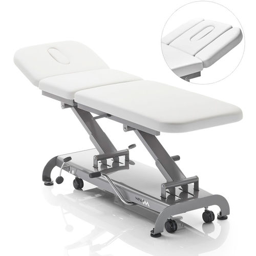 Mesa de massagem hidráulica - S3  - Novak M - com rodízios / com encosto regulável / com apoio de cabeça