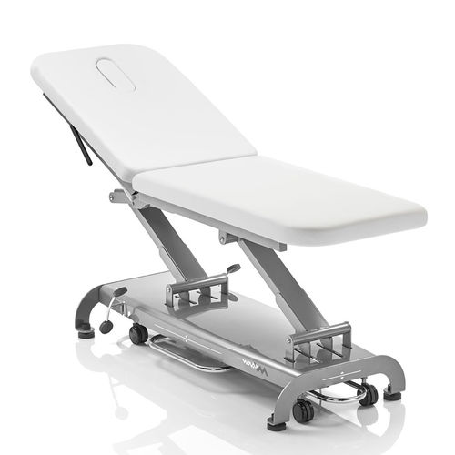 Mesa de massagem elétrica - S2  - Novak M - com rodízios / com encosto regulável / articulada em 2 seções