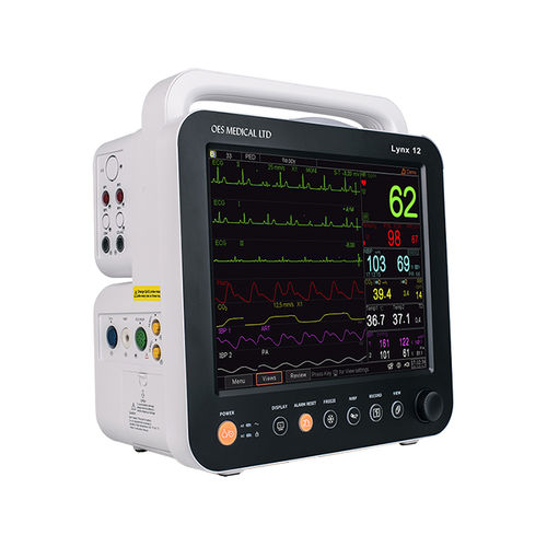 Monitor de paciente portátil - LYNX series - OES Medical - ECG de 12 derivações / CO2 / PNI