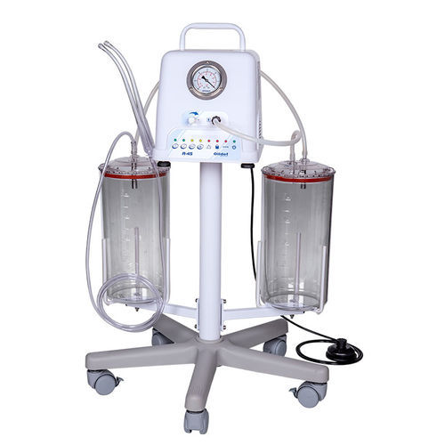Aspirador cirúrgico pneumático - A-45 - Olidef Medical - com rodízios