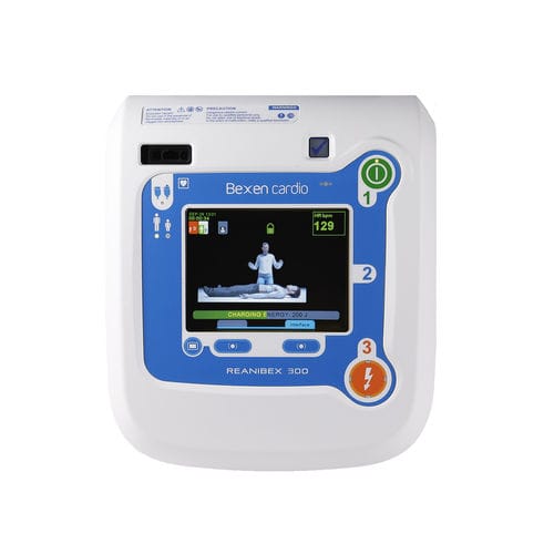Desfibrilador externo semiautomático - Reanibex 300 - Bexen Cardio - automático / para treinamento / bifásico