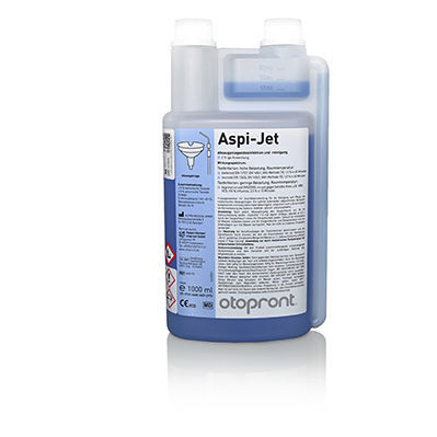 Detergente líquido - Aspi-Jet  - Otopront - 1.000 ml / para equipamentos médico-hospitalares / concentrado