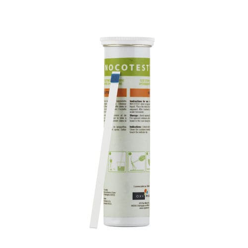 Tira de teste para análises ambientais - Nocotest - OXY'PHARM - para desinfetante / de peróxido de hidrogênio / com tira de teste