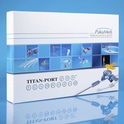 Cateter venoso totalmente implantável - 111248 G-SET  - PakuMed Medical Products - de lúmen simples / em titânio
