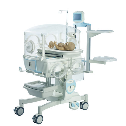 Incubadora neonatal com rodízios - INC 200 - Phoenix Medical Systems  - com altura regulável / Trendelenburg / com monitor