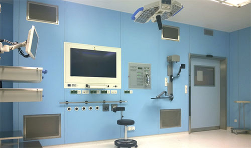 Estrutura de parede para bloco operatório - HPL - Pneumatik Berlin - modular