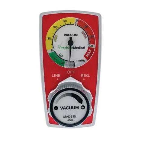 Regulador de vácuo para tomadas de rede - 3100 series - Precision Medical - contínuo / infantil