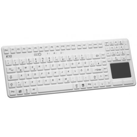 Teclado hospitalar com touchpad - K10-MED-OEM - EVO BOARDS - lavável / USB