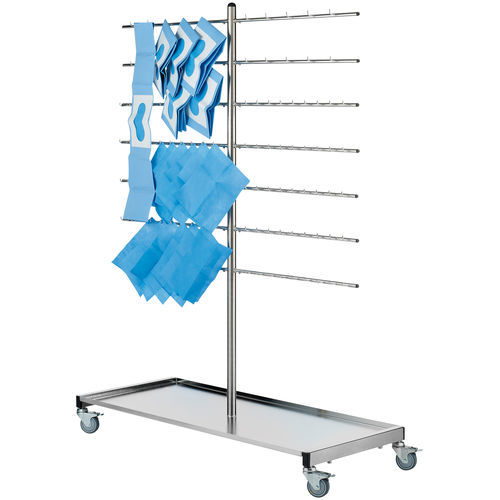 Carrinho para roupa limpa - Z2N09102 - provita medical - suja / médico-hospitalar / com prateleiras