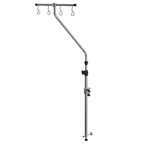 Suporte para soro de parede - I1002262 - provita medical - para trilho / 4 ganchos / em inox