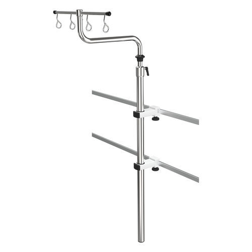 Suporte para soro de parede - I1002612 - provita medical - para trilho / 4 ganchos / em inox