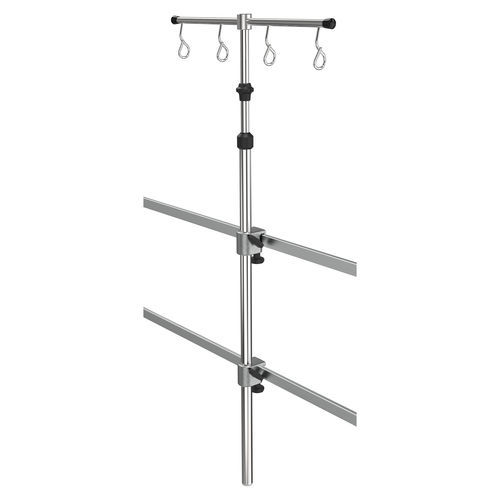 Suporte para soro de parede - I1002712 - provita medical - para trilho / 4 ganchos / em inox