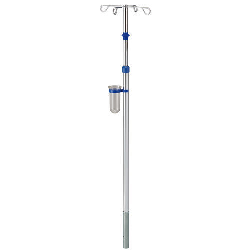 Suporte para soro de parede - I1000302 - provita medical - 4 ganchos / telescópico / com suporte para bomba de infusão