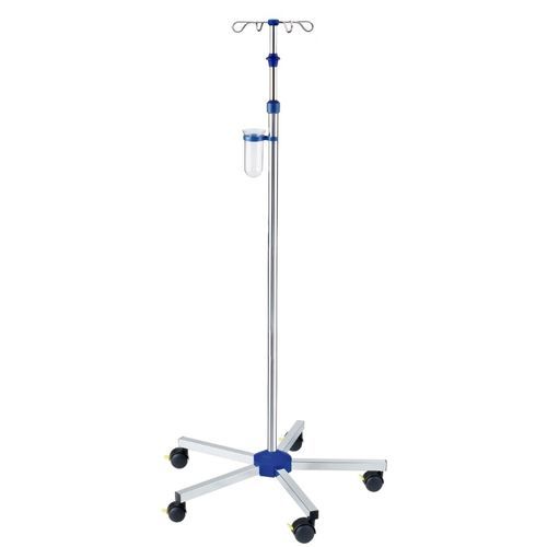 Suporte para soro com rodízios - I-N11113 - provita medical - 4 ganchos / para cama / telescópico