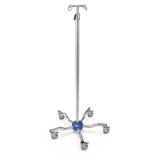 Suporte para soro com rodízios - I-LOW013 - provita medical - 4 ganchos / para serviços pesados / em inox