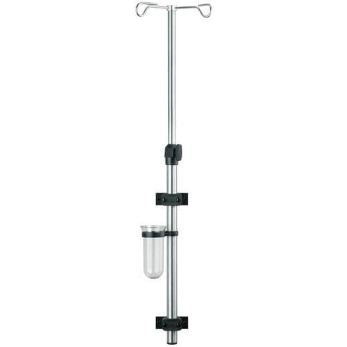 Suporte para soro de parede - I-WAND02 - provita medical - 2 ganchos / telescópico / em inox