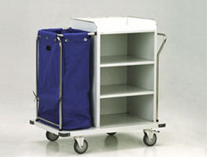 Carrinho para roupa limpa - 35302 A, 35302 B - Mega Andalan Kalasan - suja / médico-hospitalar / com prateleiras