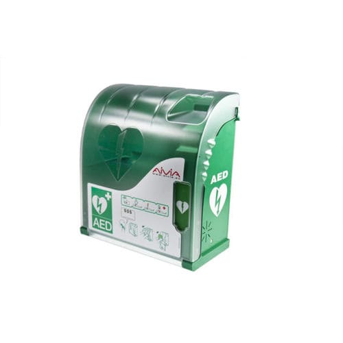 Armário para desfibrilador - Aivia  - Pyrescom - de segurança / com porta / inteligente