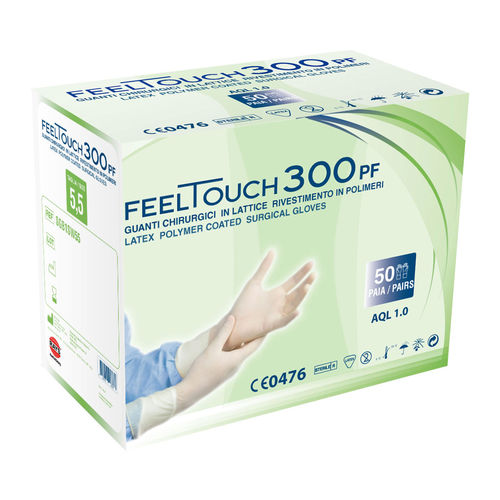 Luva em látex - FEELTOUCH 300PF - Rays  - cirúrgica / sem pó / estéril