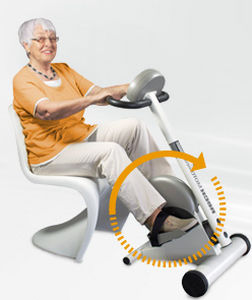 Pedal exercitador para pernas - MOTOmed viva2 - RECK-Technik - em posição sentada