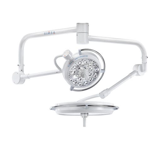 Foco cirúrgico de teto - Pentaled 30E - RIMSA - de LED / 2 braços / com painel de controle