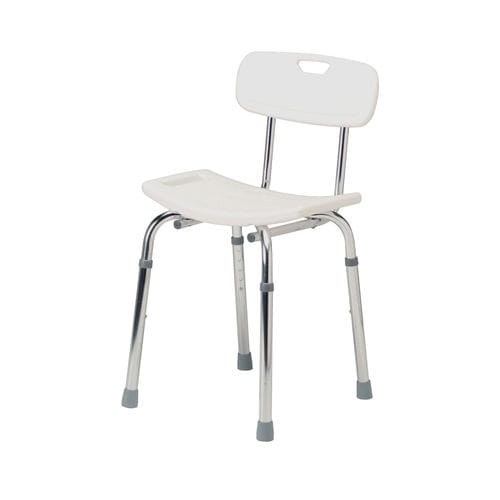 Cadeira de banho com encosto - 4207A - Roma Medical Aids  - com altura regulável / em material plástico