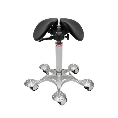 Mocho para consultório médico - Salli SwingFit - Salli Systems - com altura regulável / com rodízios / em forma de sela