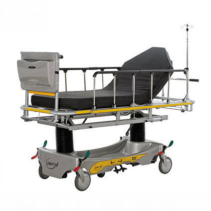 Carro-maca de traumatologia - EC 711CA - Savion Industries - de transporte / hidráulico / com altura regulável