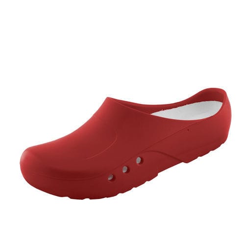 Babuche hospitalar unissexo - 32953-00-55.47 - Schürr Schuhvertrieb - lavável / antiestático / branco