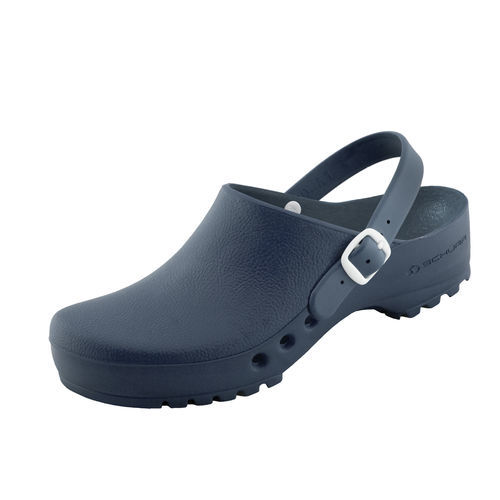 Babuche hospitalar unissexo - 32472-00-00.77 - Schürr Schuhvertrieb - lavável / antiestático / branco