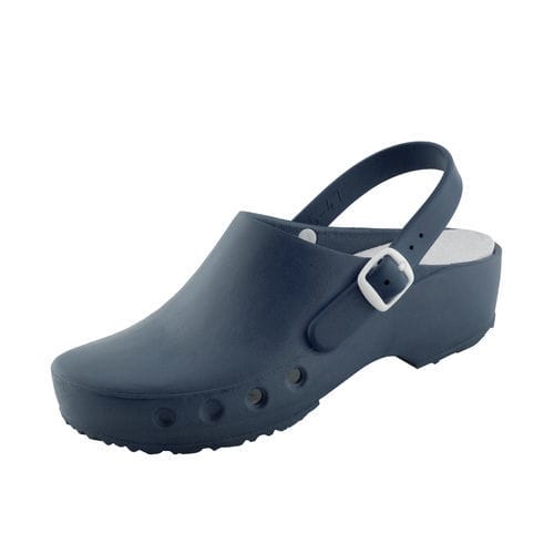 Babuche hospitalar unissexo - 32272-00-80.96 - Schürr Schuhvertrieb - lavável / antiestático / branco