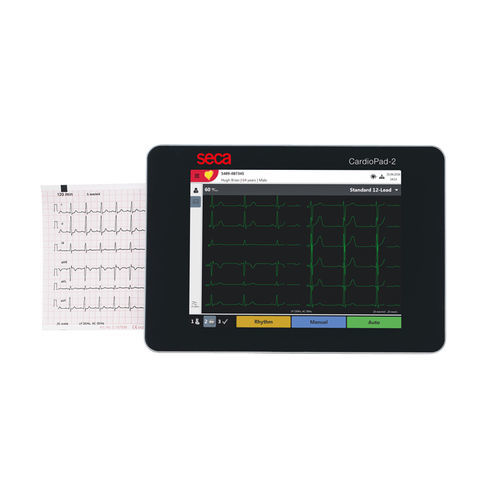 Eletrocardiógrafo para ECG em repouso - CardioPad-2 - seca - de 12 canais / digital / com impressora