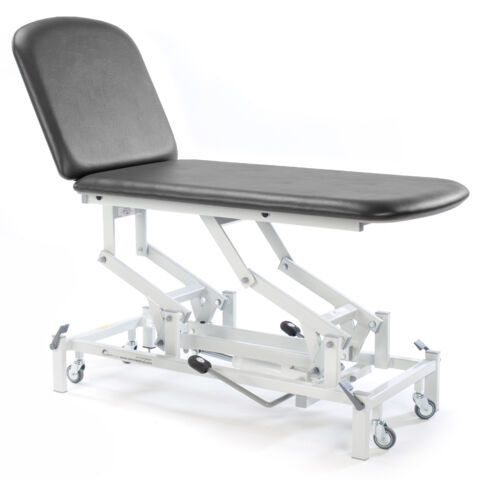 Mesa de exame hidráulica - SM2550-ISDG - SEERS Medical - com altura regulável / com rodízios / articulada em 2 seções