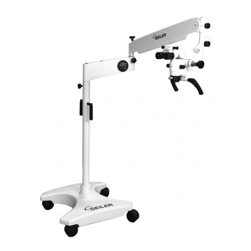 Microscópio operatório odontológico - ALPHA AIR 3  - Seiler Medical - de parede / com rodízios