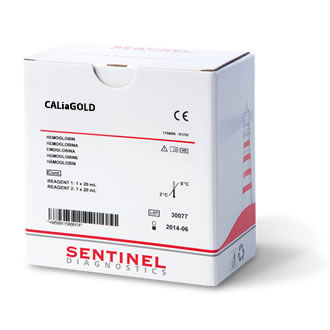 Kit de reagentes de diagnóstico - CALiaGold® - SENTINEL DIAGNOSTICS - para amostras de fezes / de calibração / imunoturbidimétrico