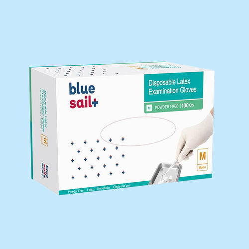Luva em látex - Bluesail Surgical - de procedimento / EN 455 / EN 374