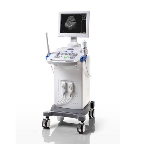 Aparelho de ultrassom com carrinho - WED-9618C - Shenzhen Well.D Medical Electronics - geral / em preto e branco / convexo