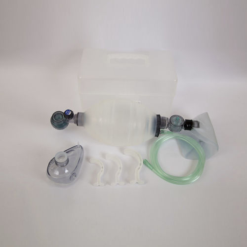 Reanimador manual para adulto - SW72101B - Shining World Health Care - em silicone / reutilizável / com máscara