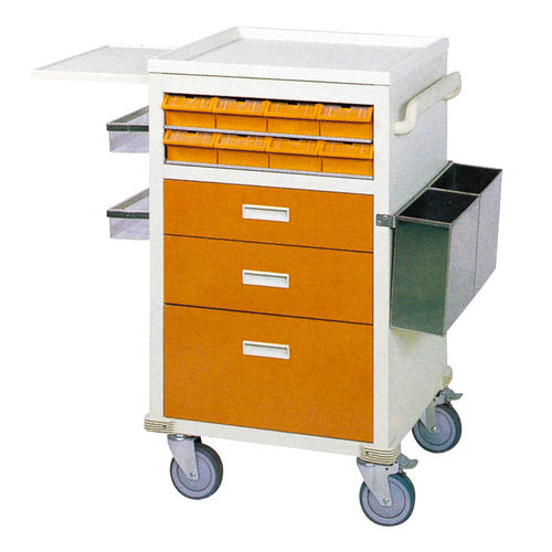 Carrinho hospitalar - CE-017 - Sigma-Care Development  - para uso geral / para tratamentos / com gavetas