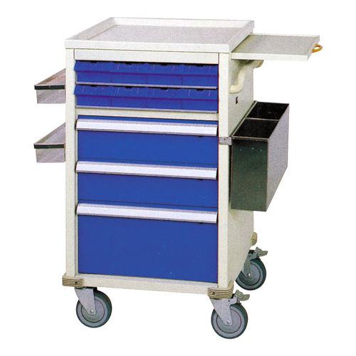 Carrinho hospitalar - CE-018 - Sigma-Care Development  - para uso geral / para tratamentos / com gavetas
